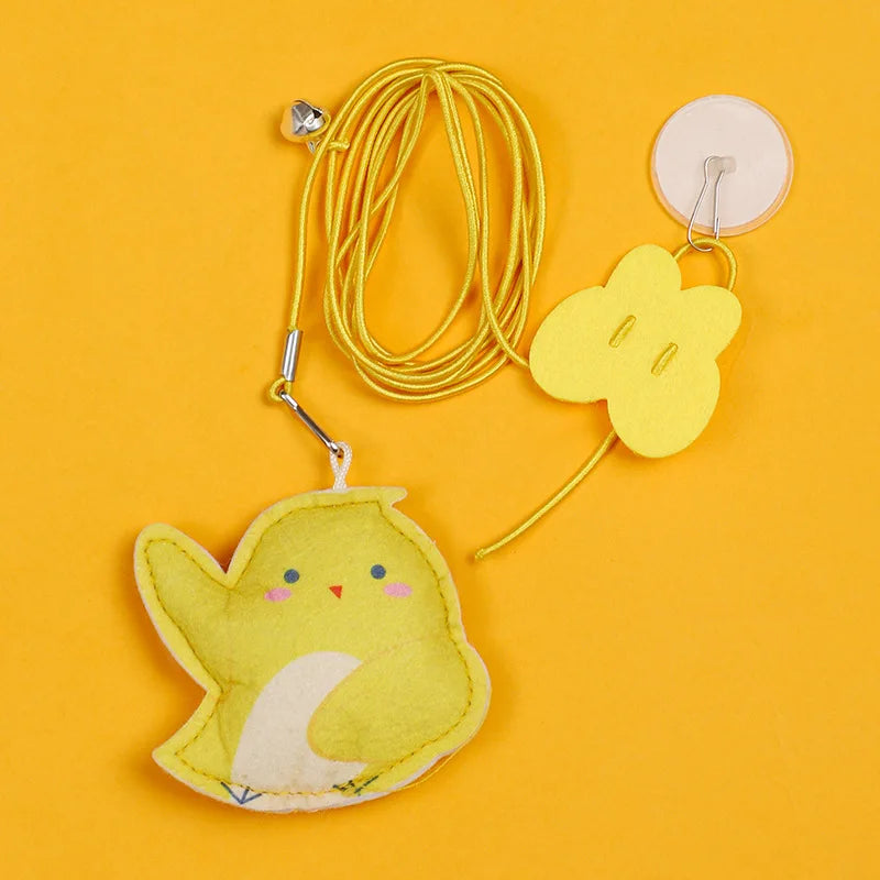Interactive Hanging Cat Toy – Feather Mouse Teaser