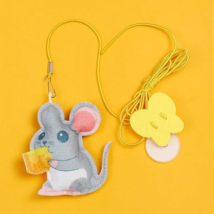Interactive Hanging Cat Toy – Feather Mouse Teaser