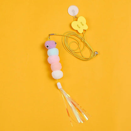 Interactive Hanging Cat Toy – Feather Mouse Teaser
