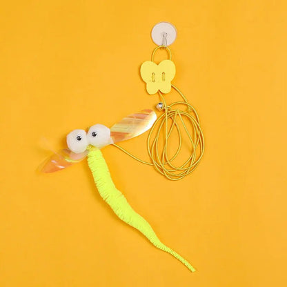 Interactive Hanging Cat Toy – Feather Mouse Teaser